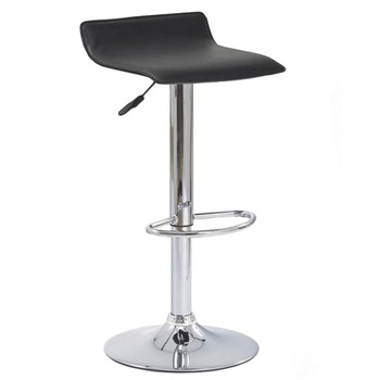 Scaun de bar Ax Z1, piele ecologica neagra